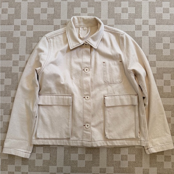 tintoreria Jackets & Blazers - Tintoreria Maria Romero  MACARENA UTILITY JACKET Cream Size Medium Women’s